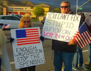 Tea Party protesters